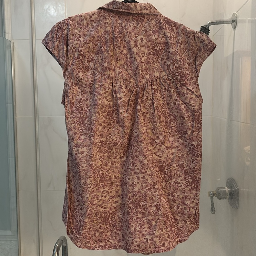 Ruff Hewn Purple Floral Button-Down Shirt - Picture 2 of 3